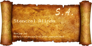 Stenczel Alinda névjegykártya